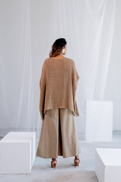 Almond Mesh Kaftan Co-Ord