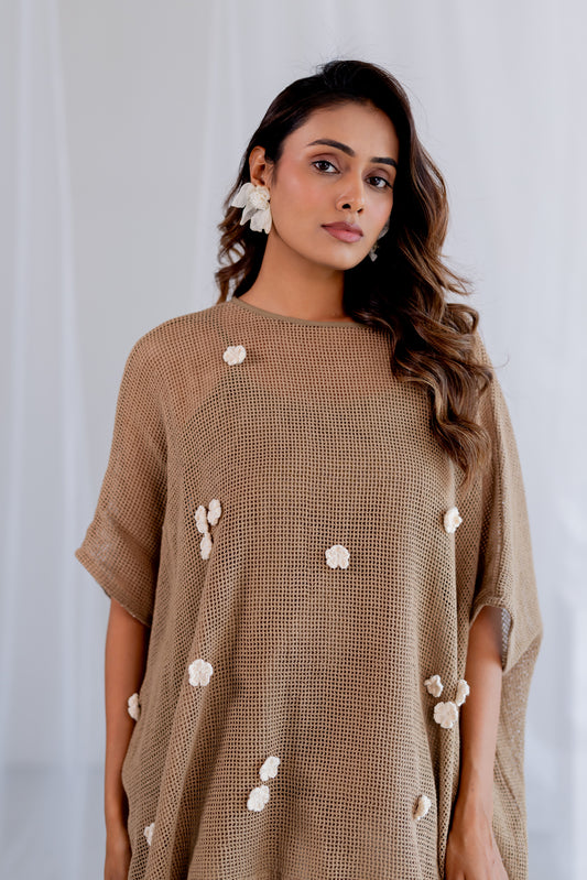 Almond Mesh Kaftan