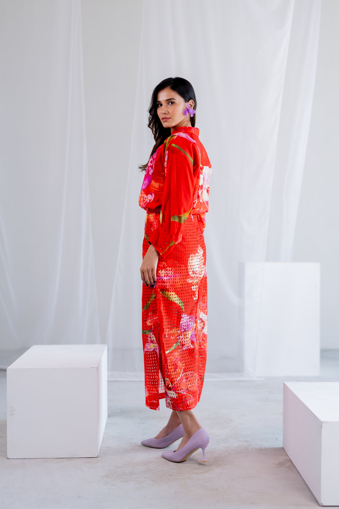 Scarlet Sundown Skirt Set