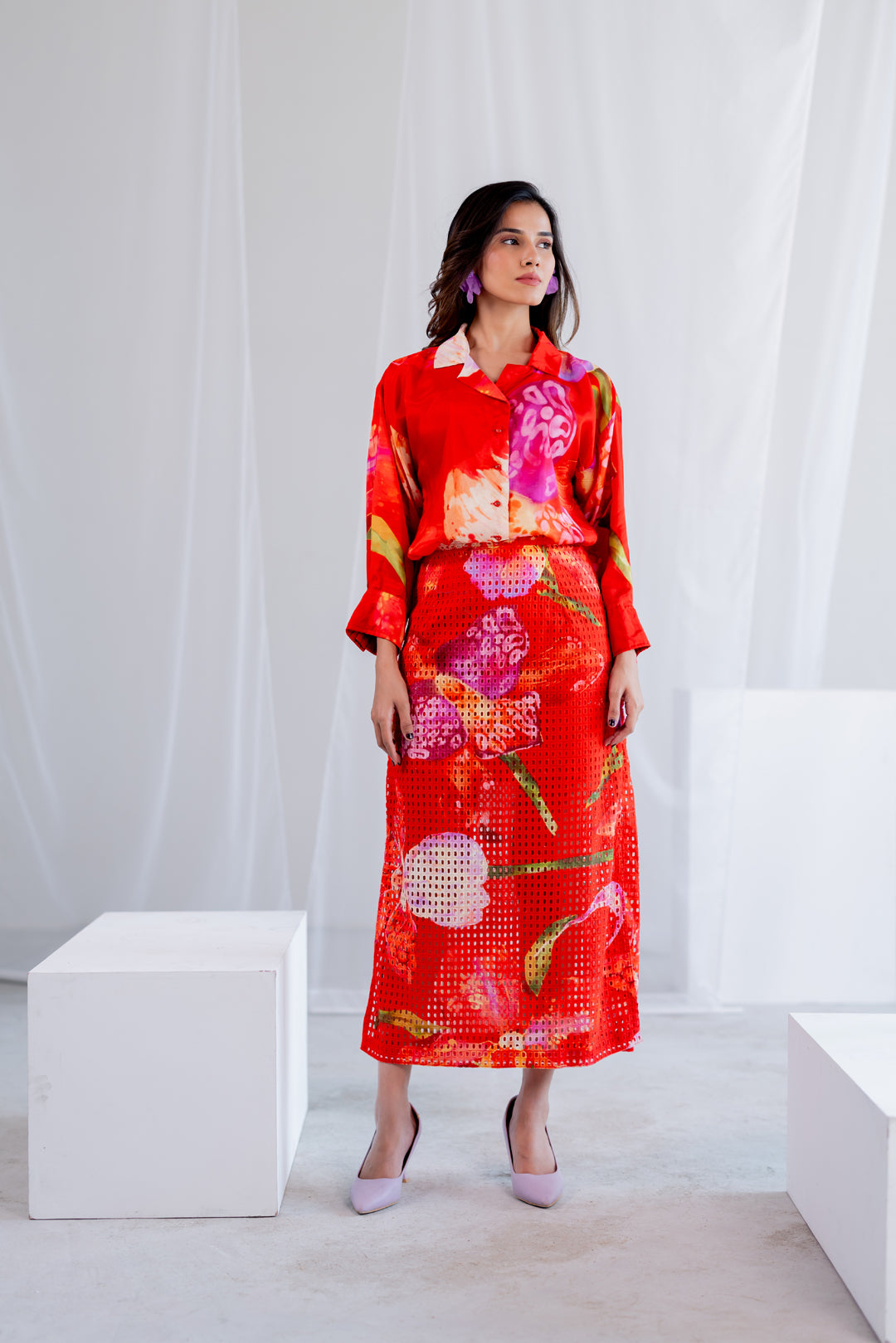 Scarlet Sundown Skirt Set