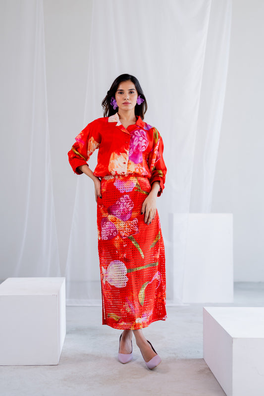 Scarlet Sundown Skirt Set