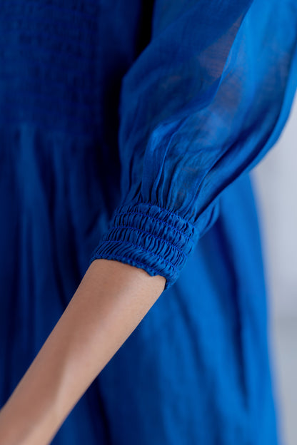 Wavy Seas Chanderi Dress