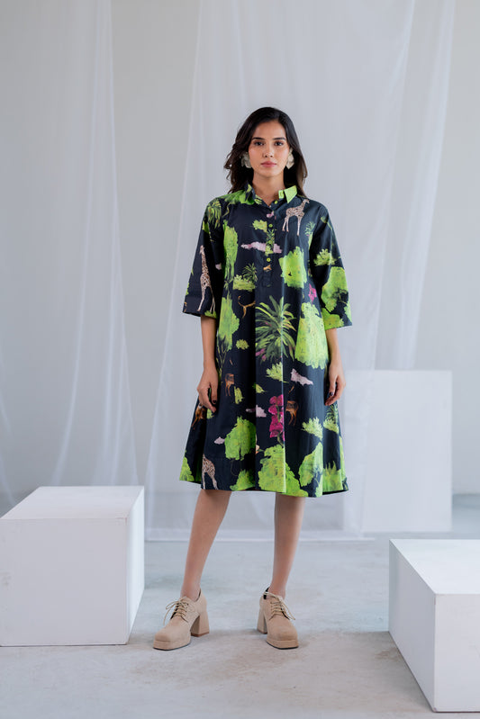 Masai Safari Poplin Dress