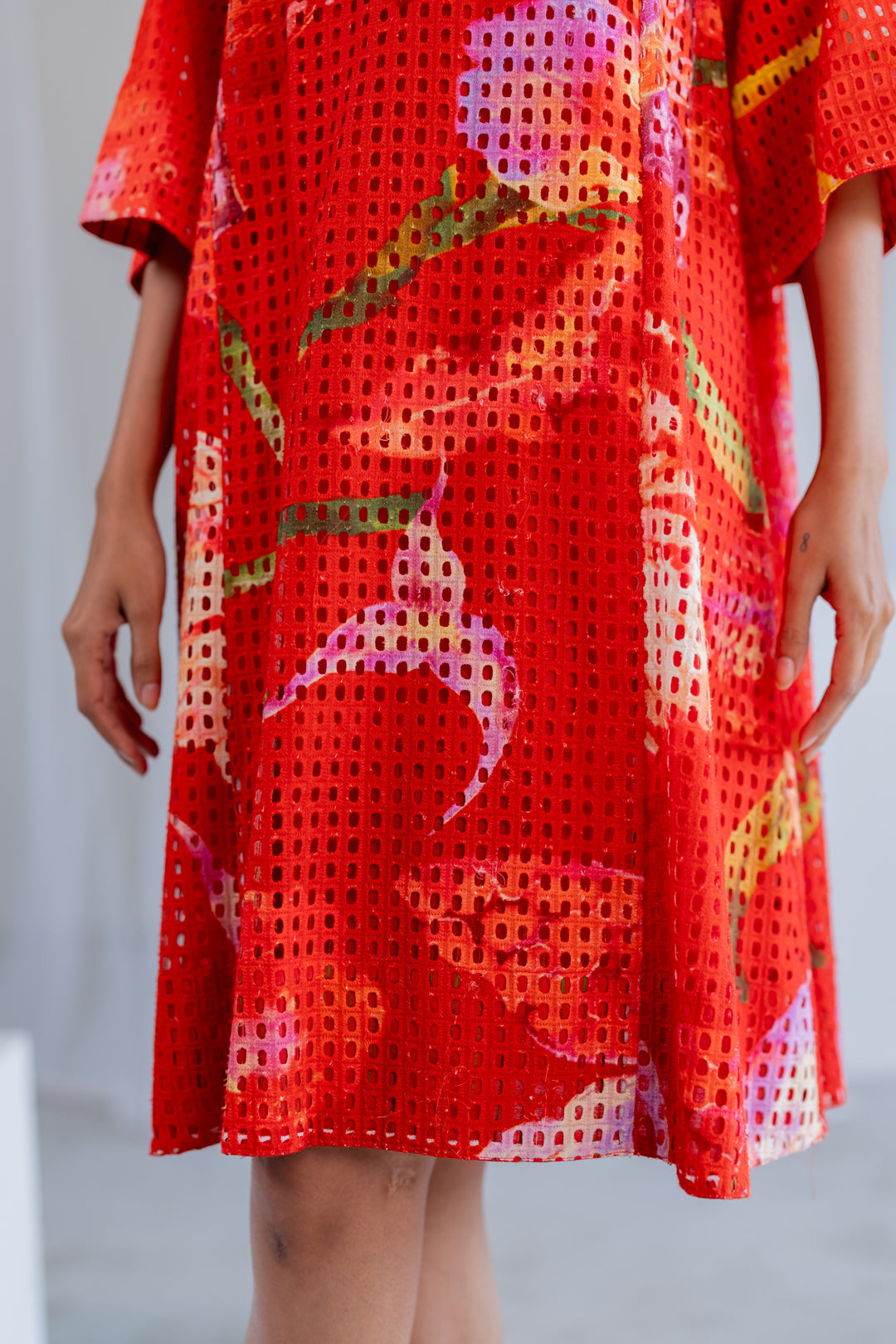 Vermilion Orchids Dress