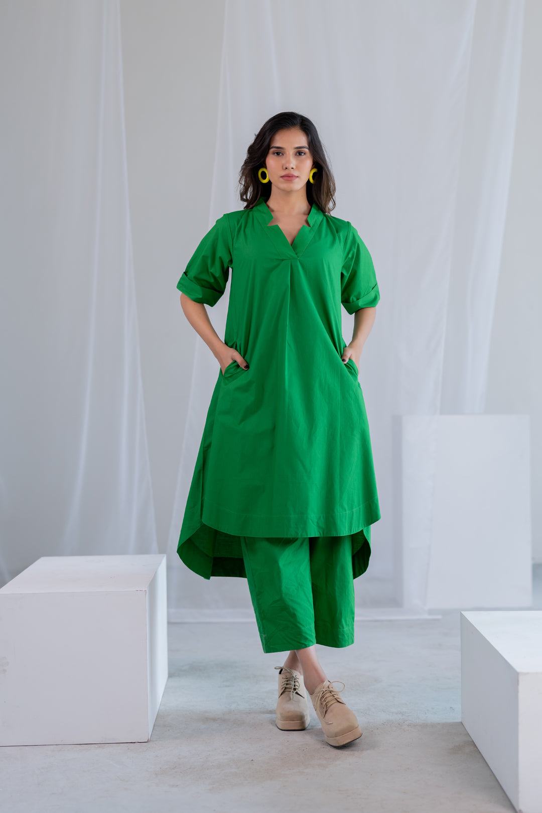 Deep Moss Kurta Set