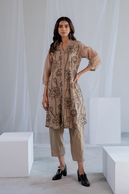Sand Lotus Tunic Set