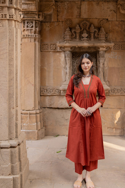 Sindhur Earth Kurta Set