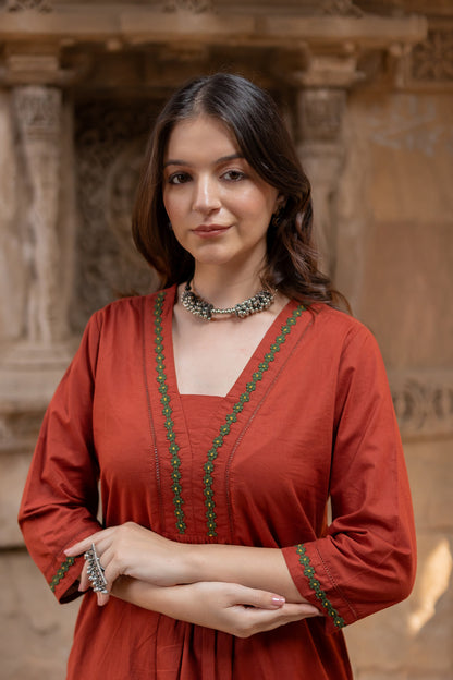 Sindhur Earth Kurta Set