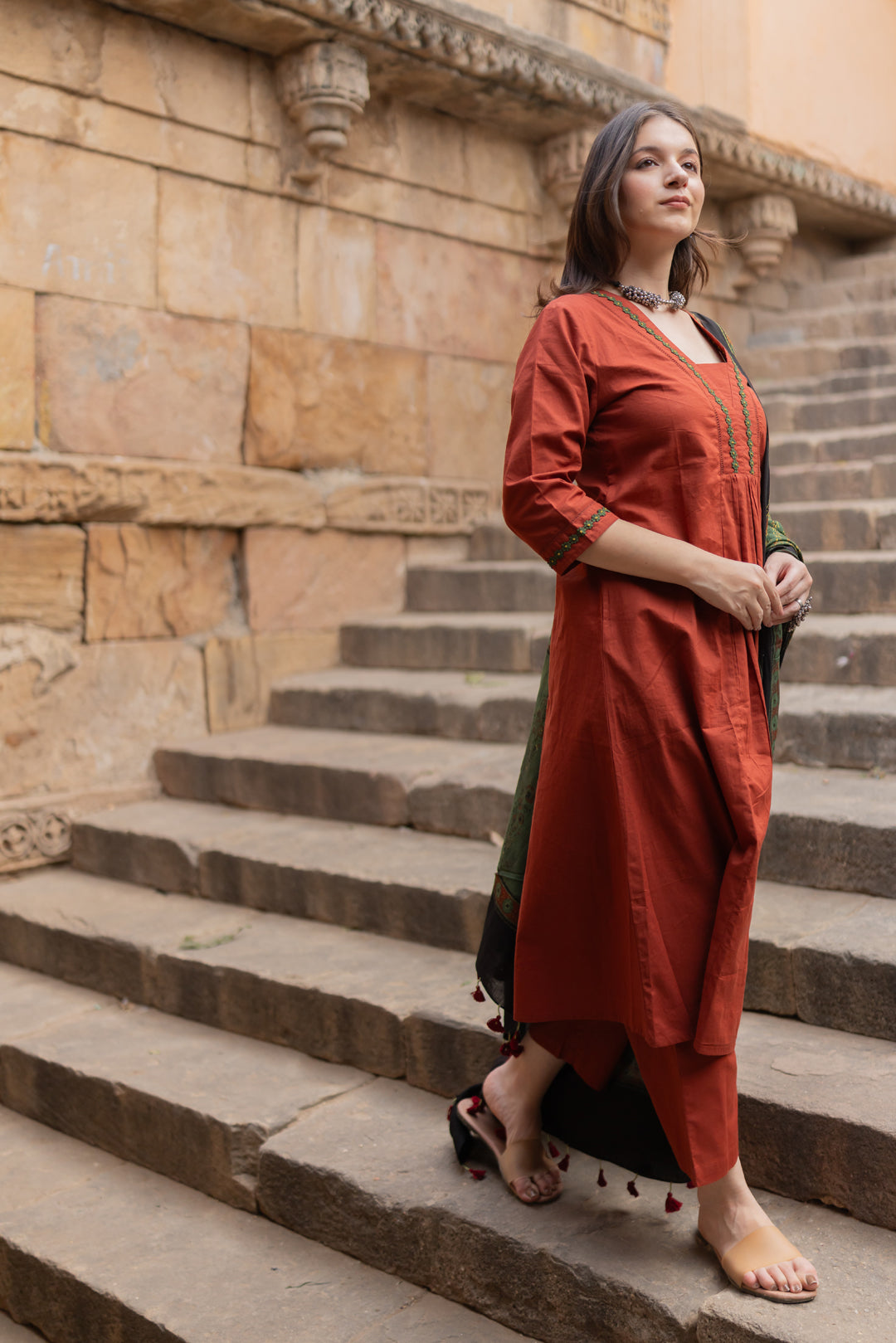 Sindhur Earth Kurta Set