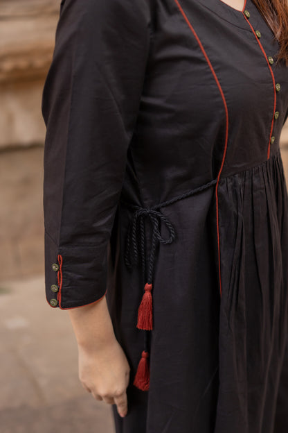 Rann Black Kurta Set