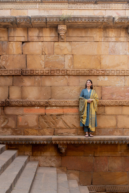 Teal Dune Kalidaar Set