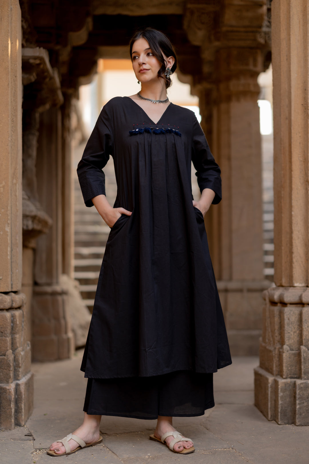 Black Earth Kurta Set