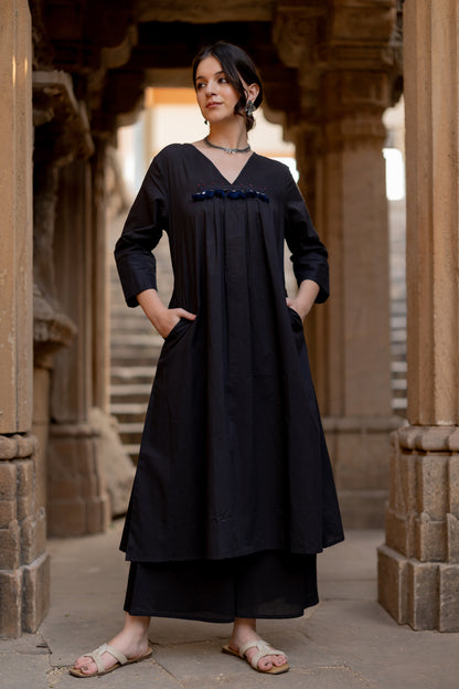 Black Earth Kurta Set