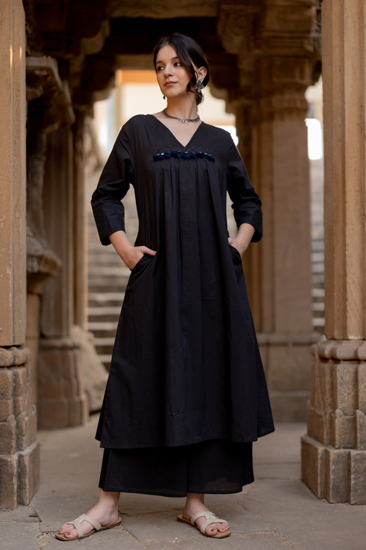 Black Earth Kurta Set