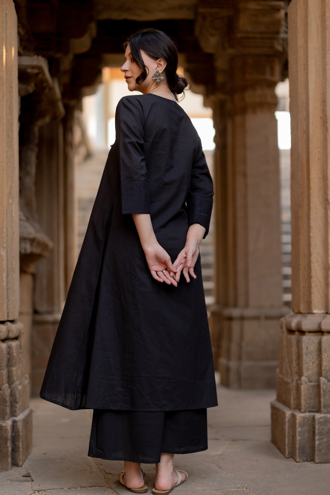 Black Earth Kurta Set