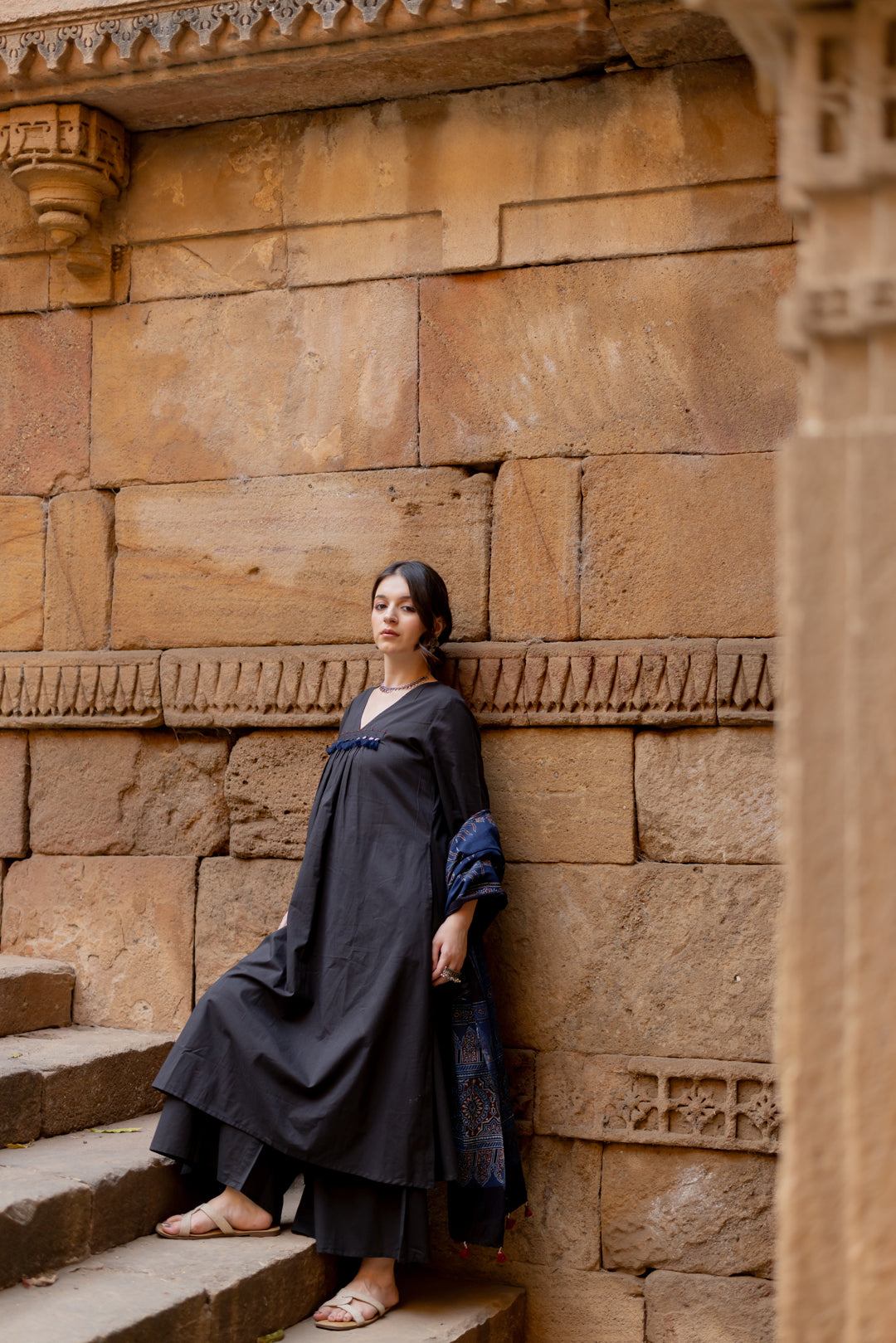 Black Earth Kurta Set