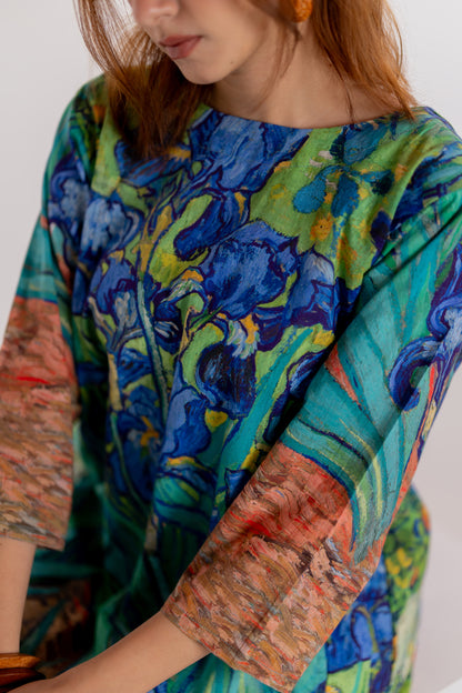 Iris Blooms Kurta and Pants Set