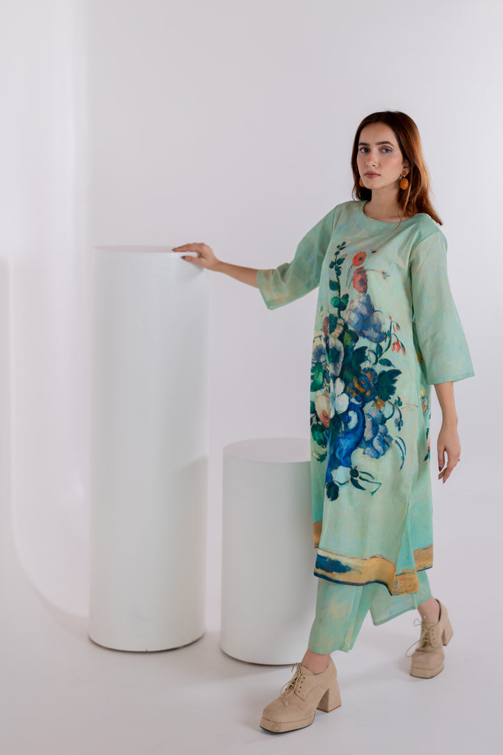 Still LIfe Vase Kurta Set