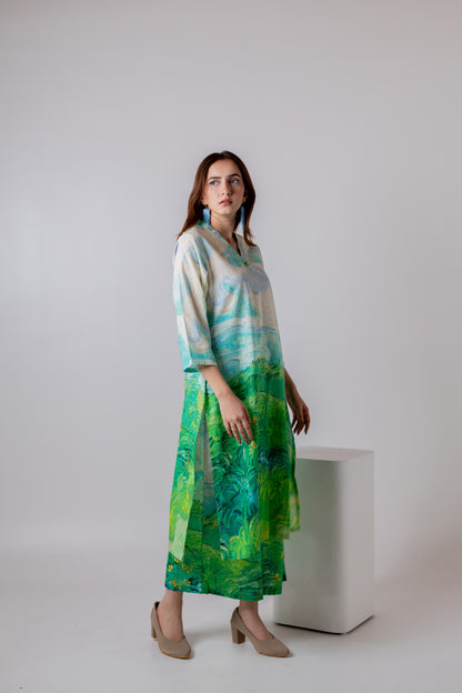 Vincent Landscape Kurta Set