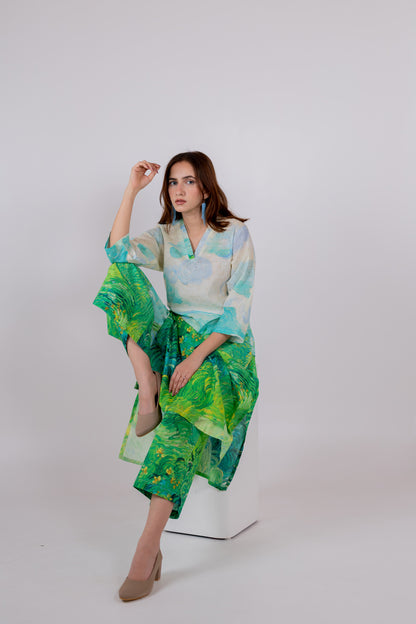 Vincent Landscape Kurta Set