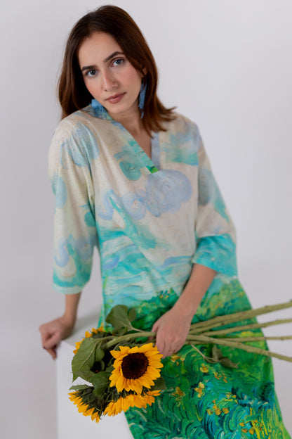 Vincent Landscape Kurta Set