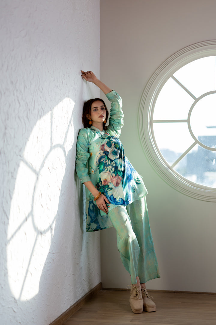 Flowers and Fruits Shirt Co-Ord