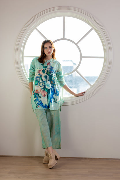 Flowers and Fruits Shirt Co-Ord