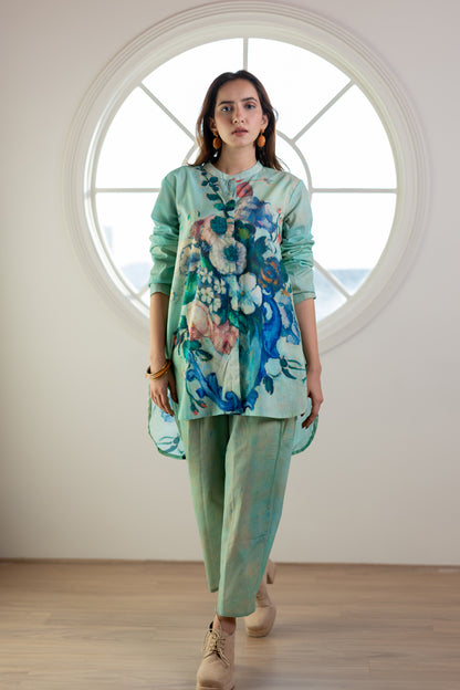 Flowers and Fruits Shirt Co-Ord