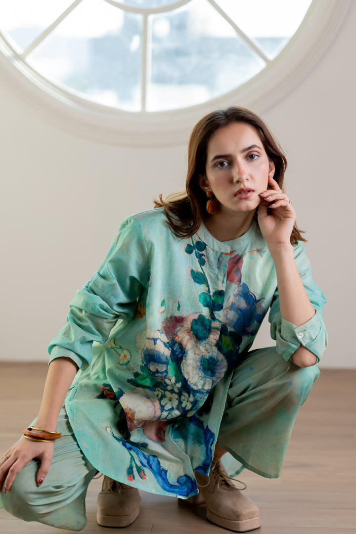 Flowers and Fruits Shirt Co-Ord