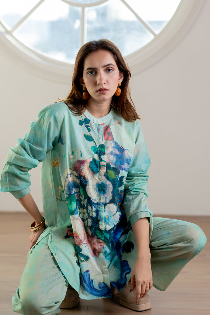 Flowers and Fruits Shirt Co-Ord