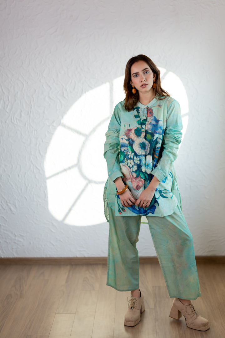 Flowers and Fruits Shirt Co-Ord