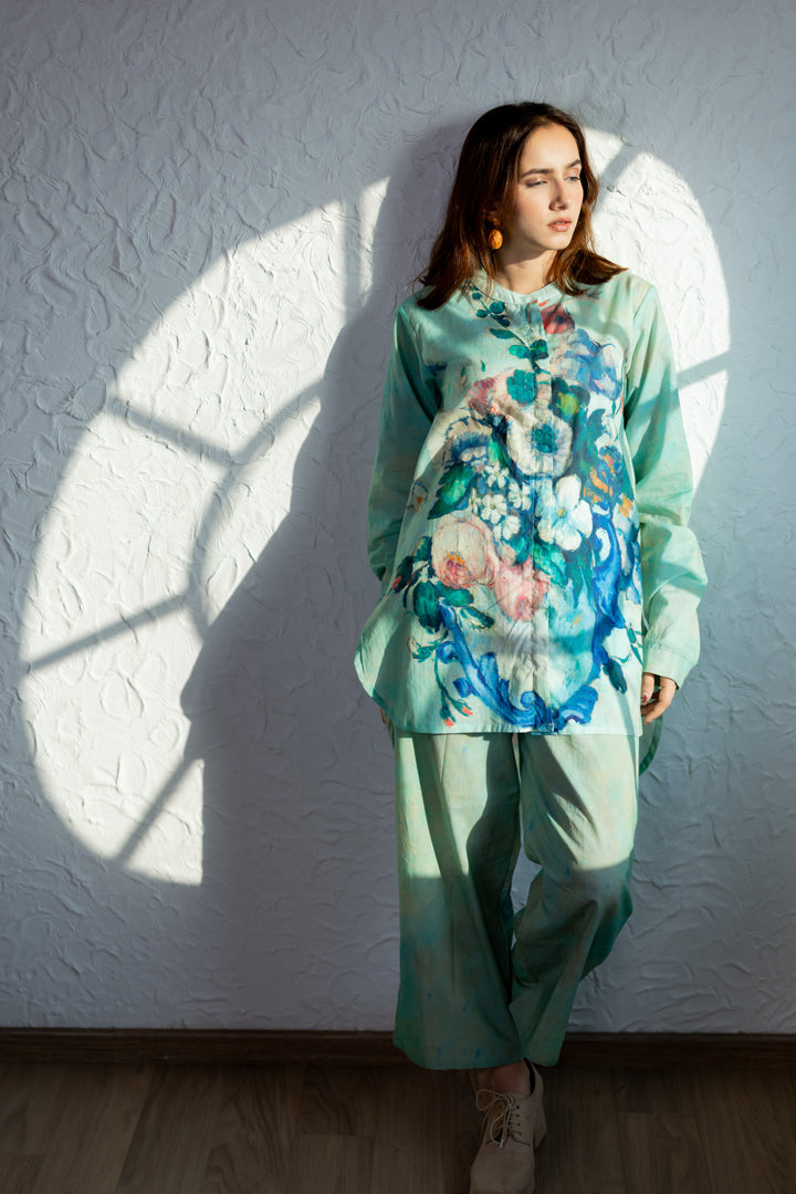 Flowers and Fruits Shirt Co-Ord