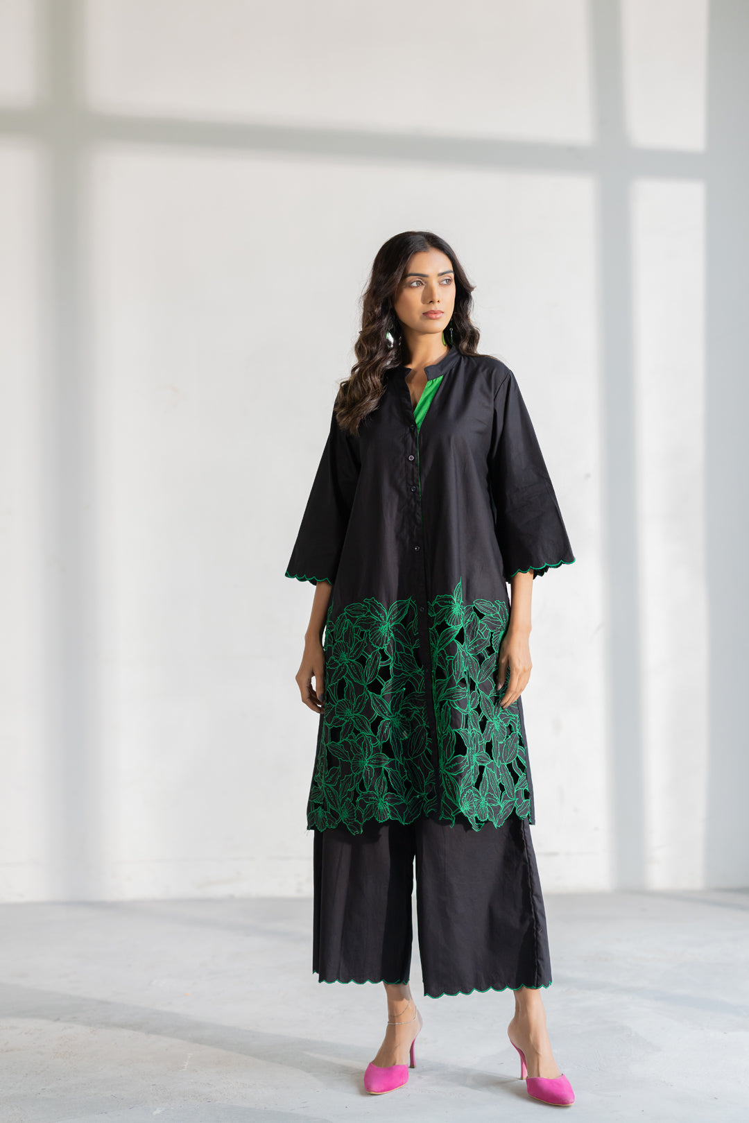 Nightgarden Cutwork Kurta Set