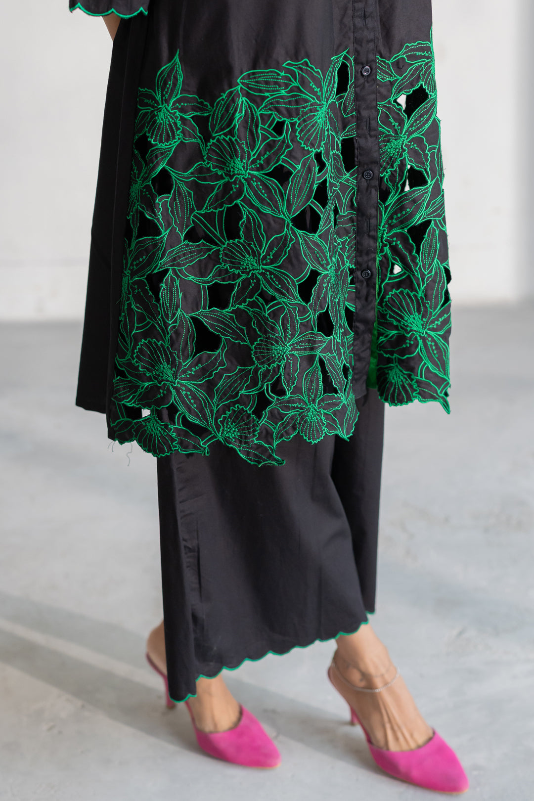 Nightgarden Cutwork Kurta Set