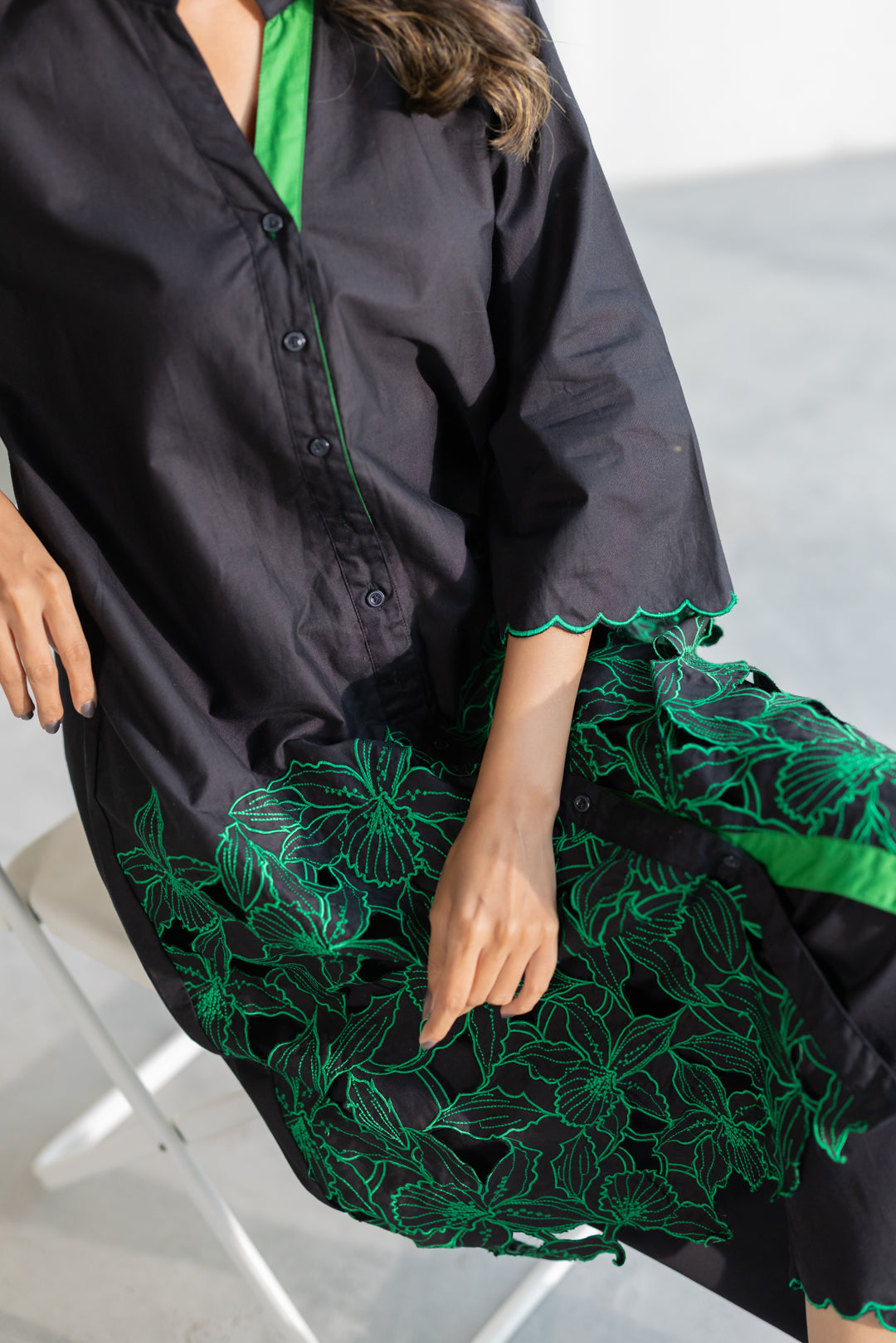 Nightgarden Cutwork Kurta Set