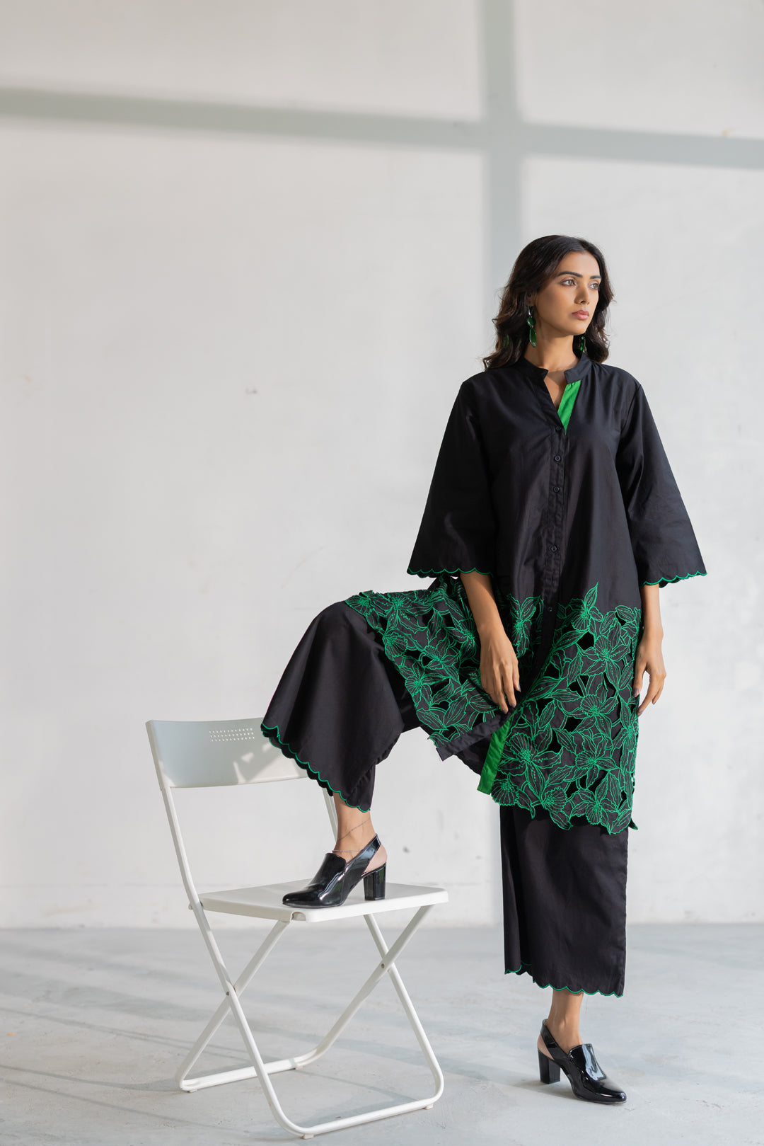 Nightgarden Cutwork Kurta Set