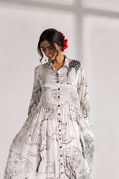 Storybook Safari Shirt Dress