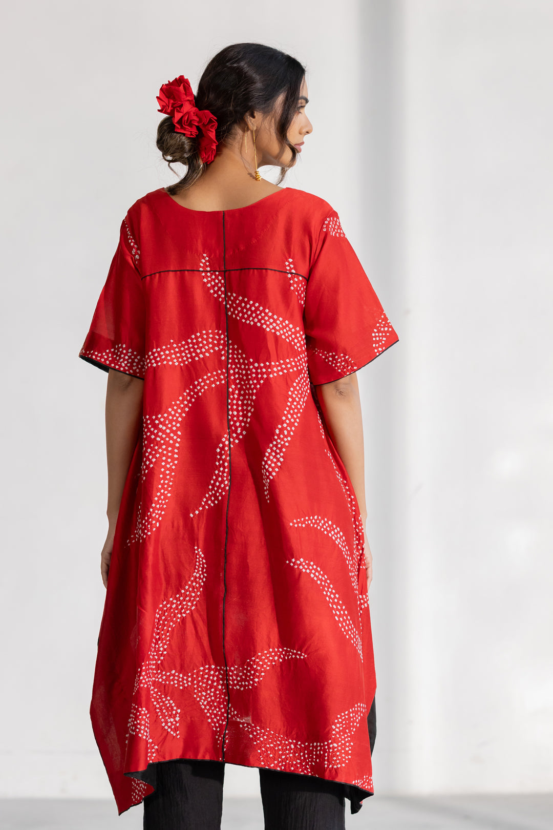 Poppy Fields Bandhani Kurta Set