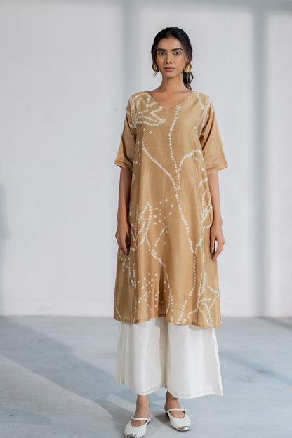 Terra Bandhani Kurta Set