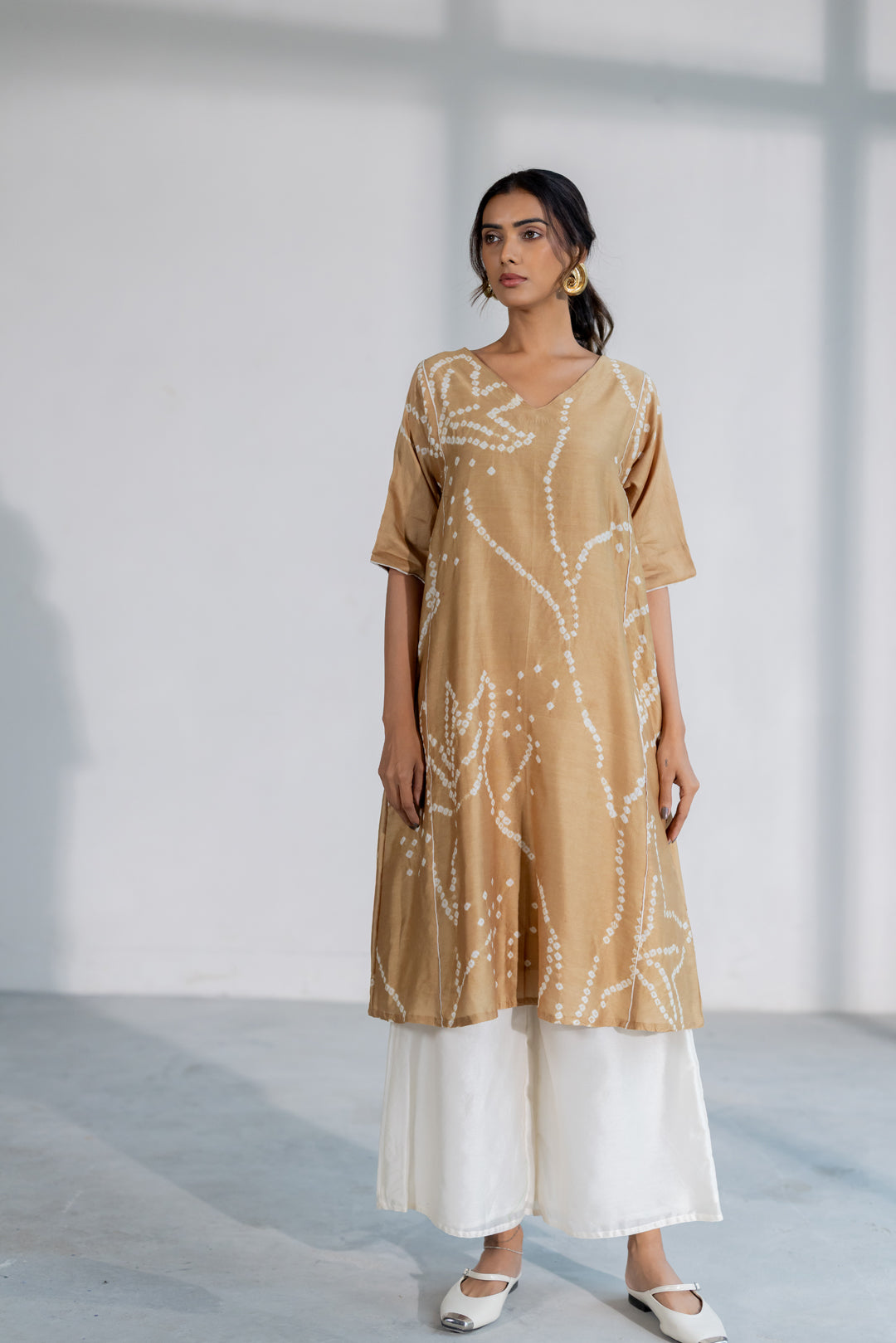 Terra Bandhani Kurta Set