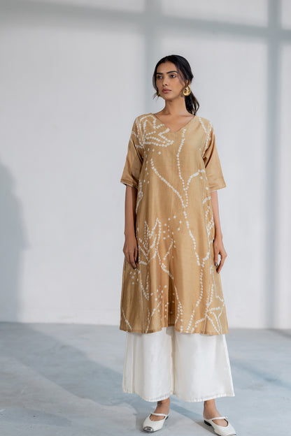 Terra Bandhani Kurta Set