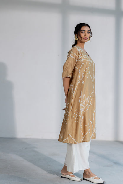 Terra Bandhani Kurta Set