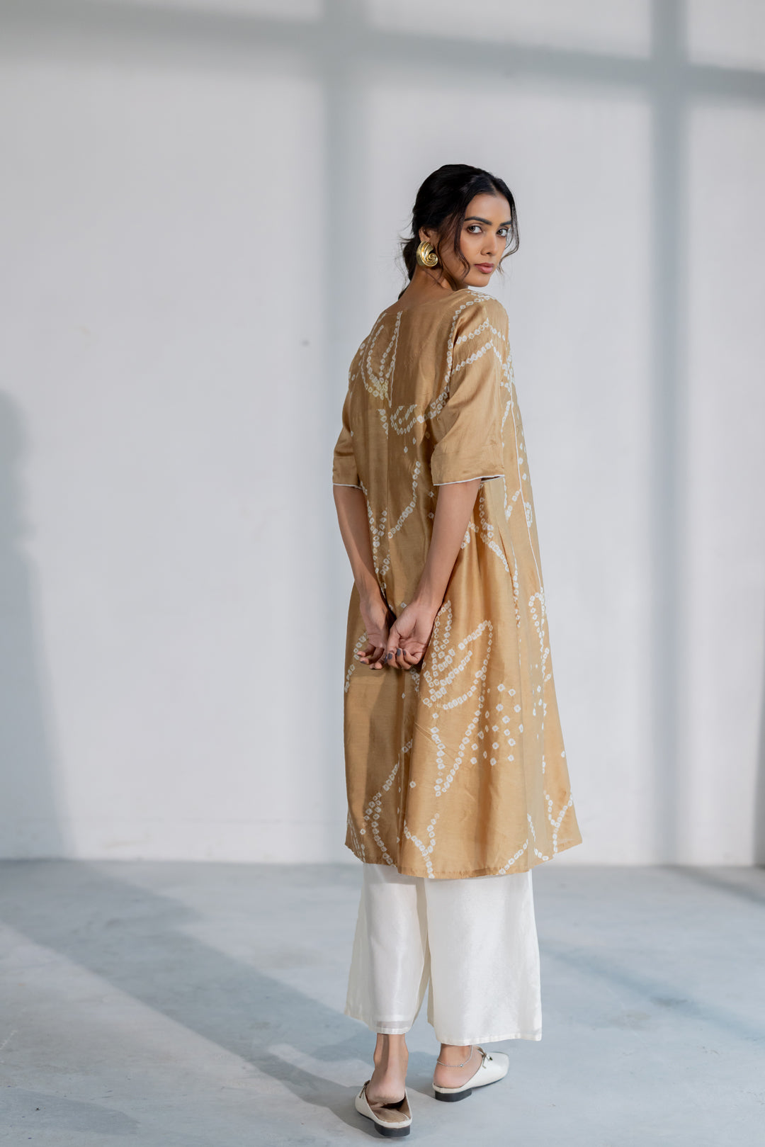 Terra Bandhani Kurta Set