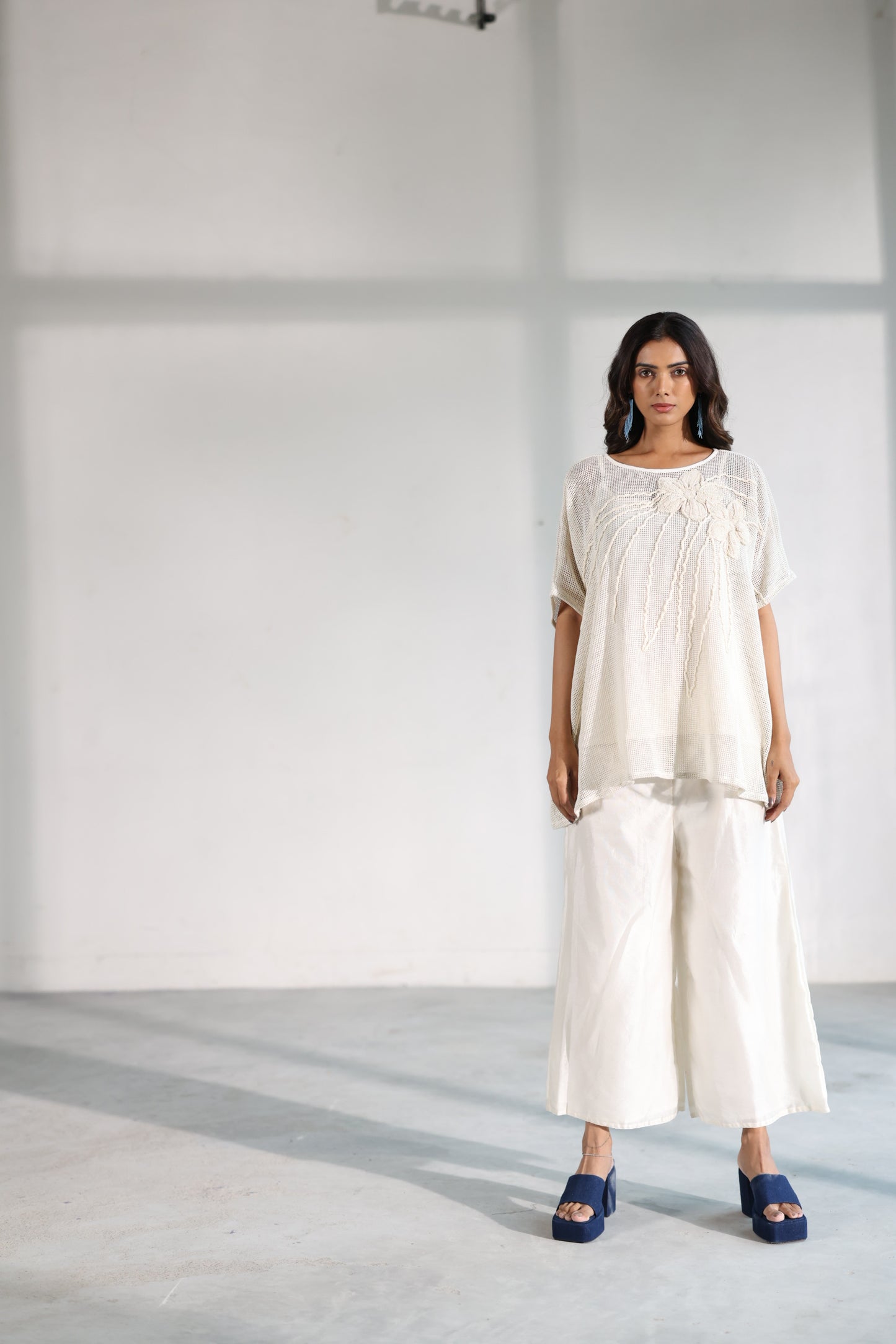 Petalwork Mesh Top