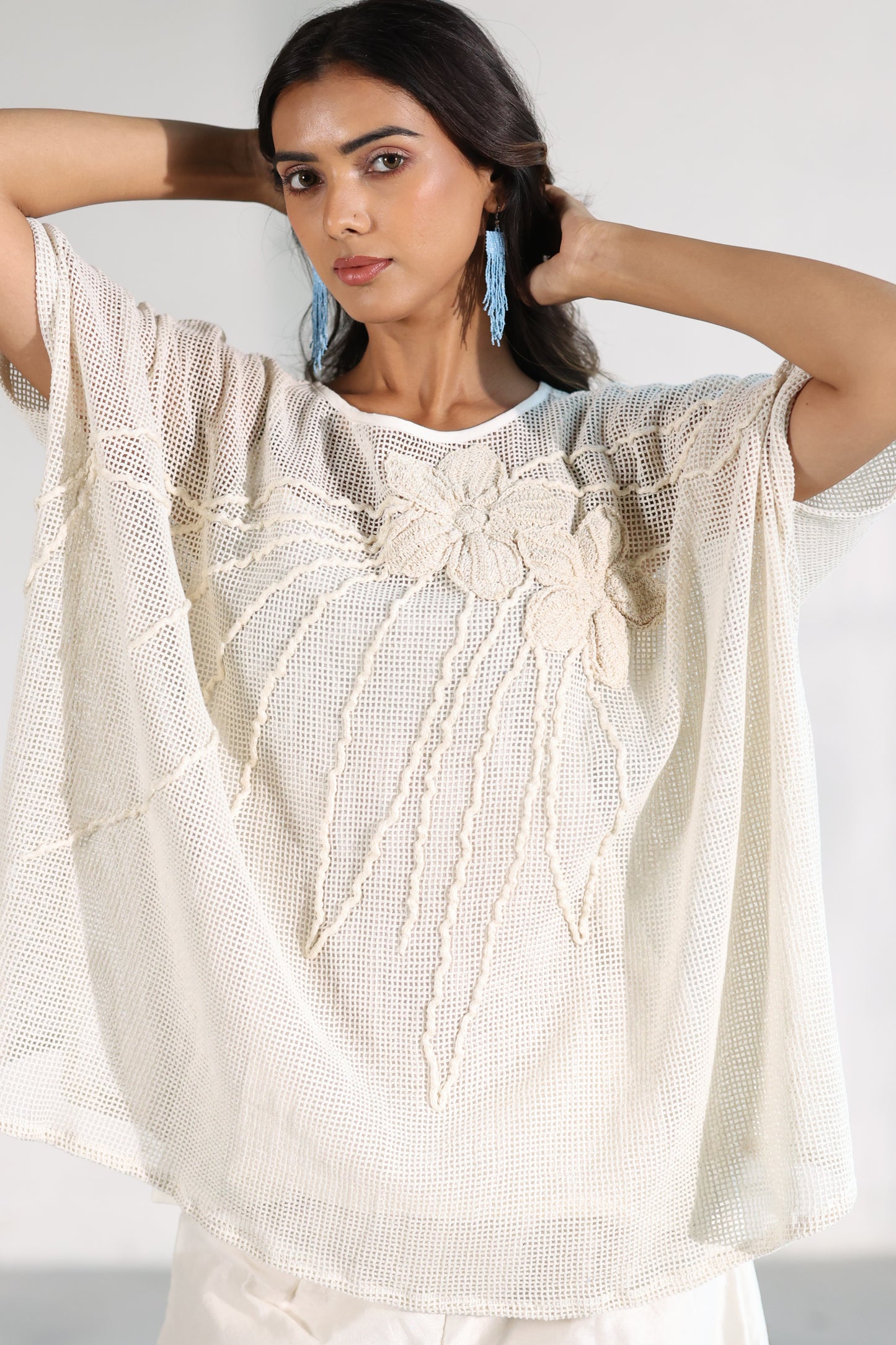 Petalwork Mesh Top