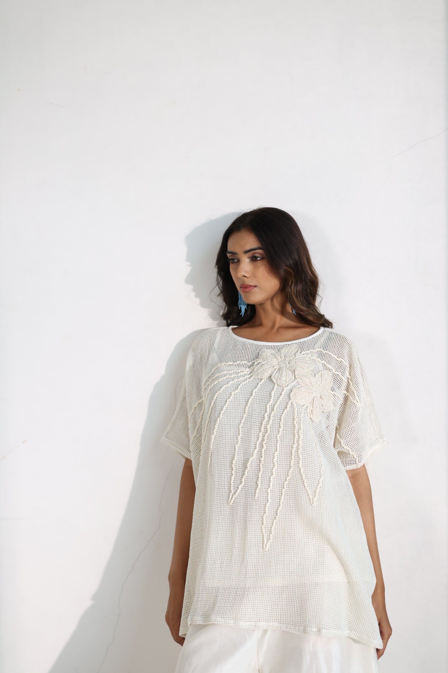 Petalwork Mesh Top
