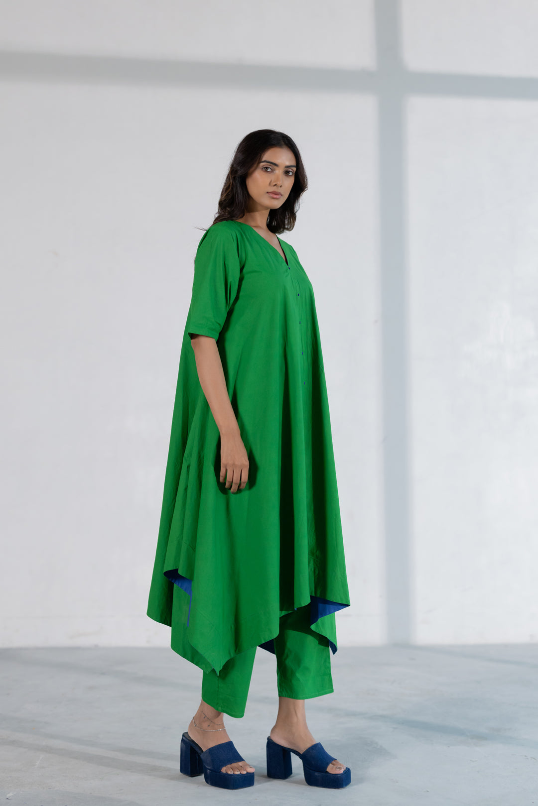 Fernfall Poplin Kurta Set
