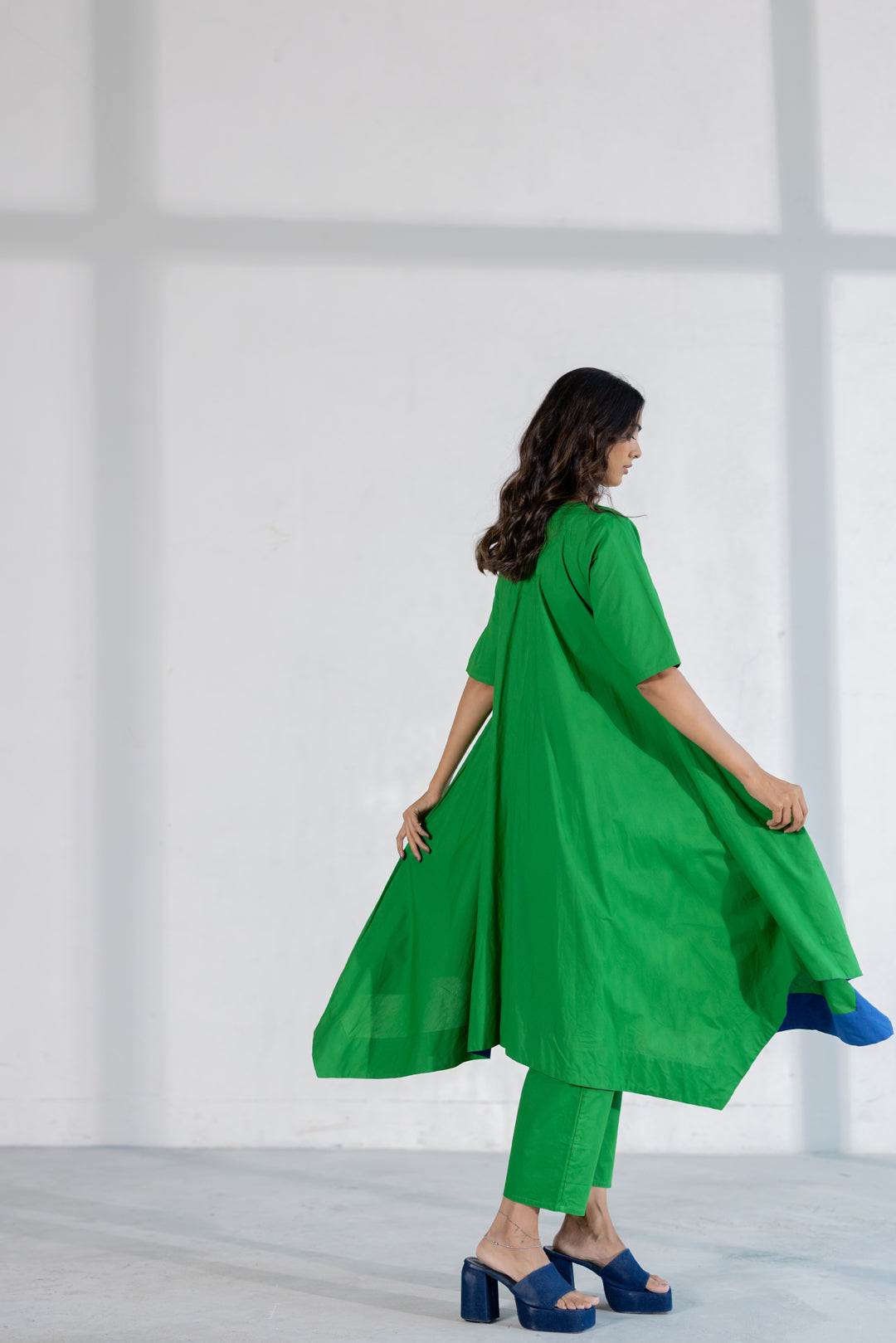 Fernfall Poplin Kurta Set