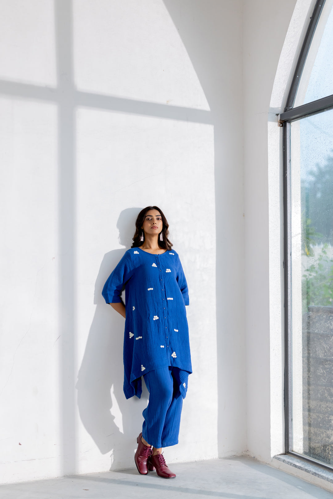 Raindot Embroidered Co-Ord