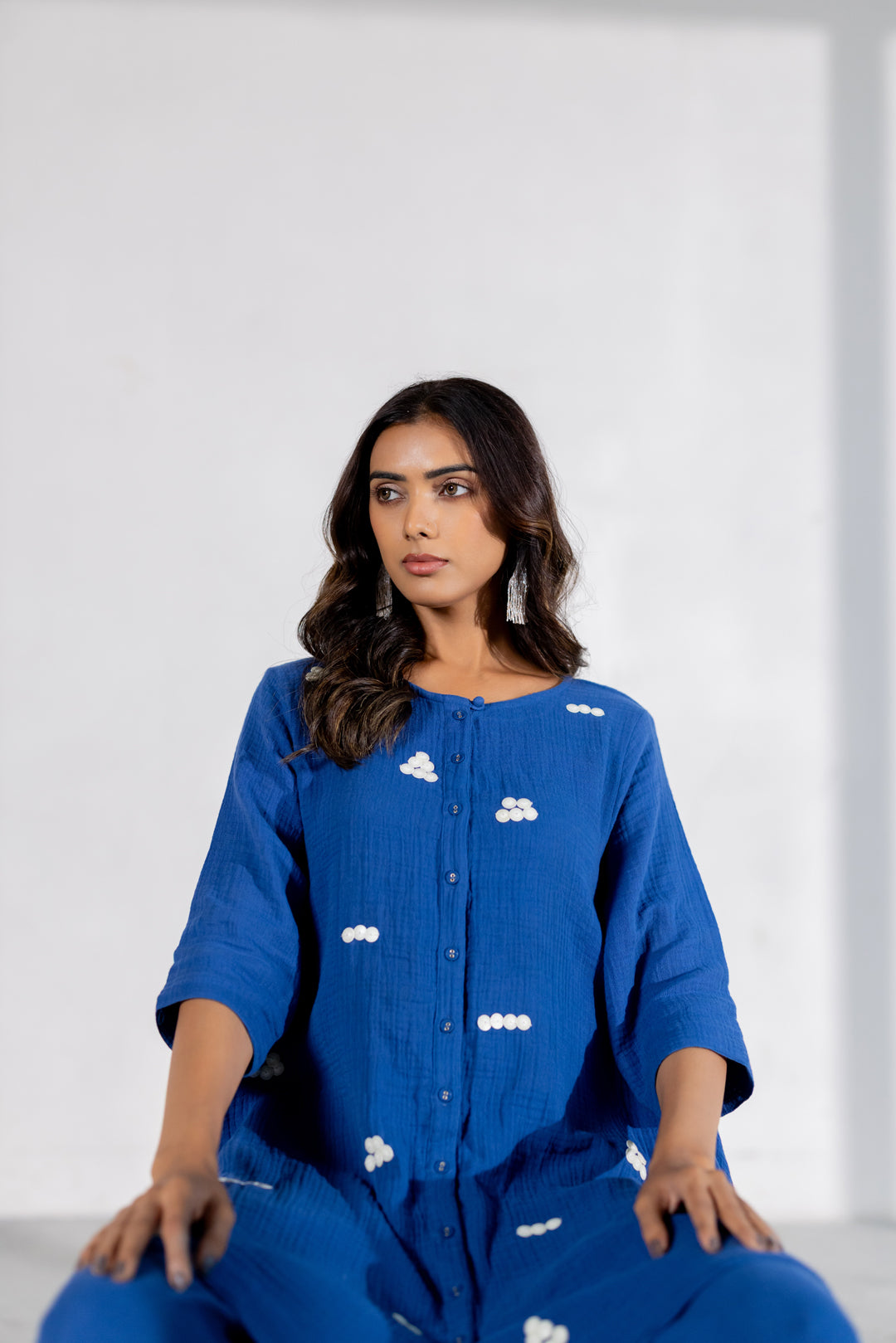 Raindot Embroidered Co-Ord